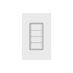 (RadioRa3) Botonera Sunnata Negro 4 escenas para Radio RA3, programe escenas diferentes en cada botón.