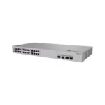 Switch de Acceso eKit Administrable / Capa 2 / 24 Puertos PoE+ Gigabit + 2 Puertos SFP (2.5 Gbps) + 2 Puertos SFP+ /  PoE Perpetuo / Presupuesto PoE 195 W / Sin licenciamiento