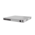 Switch de Distribución/Core Gigabit Administrable PoE Capa 3 / 24 puertos 1000/2.5Gbps (PoE) / 4 Puertos 10GE SFP+ Uplink / ERPS / Rutas Estáticas / iStack / PoE Perpetuo / 400W / Administración Nube Gratis