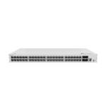 Switch de Distribución/Core Gigabit Administrable PoE Capa 3 / 48 puertos 10/100/1000 Mbps (PoE) / 4 Puertos 10GE SFP+ Uplink / ERPS / Rutas Estáticas / iStack / PoE Perpetuo / 380W / Administración Nube Gratis
