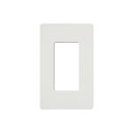 Placa de pared 1 espacio, para atenuador (dimmer), apagador ó control remoto inalámbrico LUTRON.