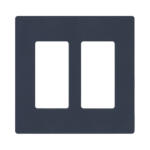 Placa de pared 1 espacio, para atenuador (dimmer), apagador ó control remoto inalámbrico LUTRON.