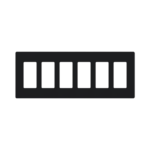 Placa 6 espacios pata dimmer o apagadores Lutron