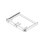 Frente Deslizable para Rack de 19", 30 cm de Profundidad, 1U. para 2 radios ICOM ICF-6013/54