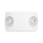 Luz de Emergencia Dual LED ultra compacta/150 lúmenes/Luz fría/Batería de Respaldo Incluida/Botón de test.