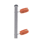 Aislador de color Naranja para postes de esquina de alta Resistencia con Anti UV de uso en cercos eléctricos