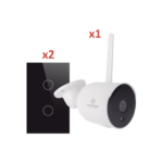 (Wifi) KIT 1 camara Wifi y 2 apagadores inteligentes Wifi