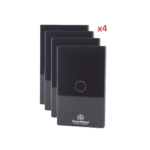 (Wifi) KIT 4 apagadores inteligentes Wifi compatibles con Alexa y GoogleHome