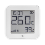 Pantalla Sensor de temperatura y humedad, inteligente e inalámbrico, integrable a la App de Shelly.