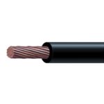 Cable Eléctrico / 8 AWG / 100 metros / Color negro / Conductor de cobre suave / Aislamiento de PVC / Auto extinguible