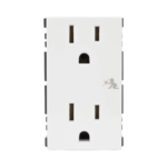 Módulo Dúplex de Contactos Eléctricos 10A 127V Color Blanco / Compatible con Cajas para Pavimento SM-CPAV-2 y SM-CPAV-4 / Requiere Adaptador SM-ADAP-FP para Fijación / Modelo 25424-30