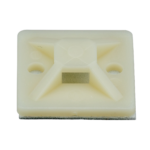 Montaje-Sujetador Adhesivo STRONGHOLD de 4 Vías de 3/4" x 3/4" x 1/4", Color Natural,  Nylon 6.6 Retardante de Llamas V-2, Paquete de 100pz