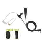 Micrófono De Solapa de 2 Cables Fibra Trenzada Serie SPM2300BF Con Conector KENWOOD de 2 Pines