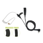 Micrófono De Solapa de 2 Cables De Fibra Trenzada Serie SPM2300BF Con Conector MOTOROLA de 2 Pines Lateral