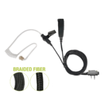 Micrófono De Solapa de 2 Cables De Fibra Trenzada Serie SPM2300BF Con Conector Icom de 2 Pines y Tornillos