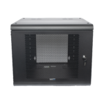 Gabinete de Pared con Puerta Perforada, 635mm de Profundidad, 9U Rack de 19 in, Acero Reforzado