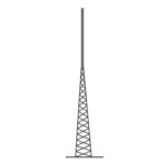 Torre Autosoportada Tubular ROHN de 21 metros Linea SSV HEAVY DUTY.
