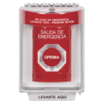 Botón Multipropósito, Salida De Emergencia, Girar Para Reset, Bocina Integrada, Español, Cubierta De Policarbonato, 2 Relevadores NO/NC, Interior/exterior