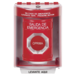 Botón Multipropósito, Salida De Emergencia, Girar Para Reset, Bocina Integrada, Español, Cubierta De Policarbonato, 2 Relevadores NO/NC, Interior/Exterior