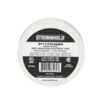 Cinta Eléctrica STRONGHOLD para Aislar, de PVC, Uso General Reparación y Mantenimiento, Grosor de 0.18mm (7 mil), Ancho de 19mm, y 20.12m de Largo, Color Blanco