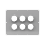 Placa Pasamuro Con Capacidad de 6 Botas de 4"