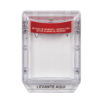 Cubierta Protectora de Policarbonato Serie Stopper II® , Con Bocina, Sin Espaciador, Montaje Empotrado, Etiqueta en Español