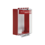 Cubierta Universal Transparente con Espaciador, Texto de Incendio en Español