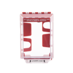 Cubierta Universal Transparente, de Bajo Perfil, con Espaciador, Texto de Incendio en Español, Notificación Audible y Visible