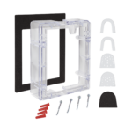 Espaciador de conducto transparente con juntas, para la serie Stopper II®Espaciador de conducto transparente con juntas, para la serie Stopper II®