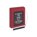 Protector Con Cristal, Rómpase En Caso De Incendio Para Estaciones De Jalón, Texto En Ingles