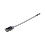 Patch Cord Cat6A, Diametro Reducido 28 AWG, Blindado S/FTP, CM/LS0H, 3 m, Color Gris