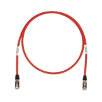 Patch Cord Cat6A, Blindado S/FTP, CM/LS0H, 25ft, Color Rojo