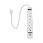 Multicontacto con 6 contactos aterrizados y 2 puertos usb.