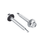 Tornillo -Pija cabeza hexagonal con rondana y punta de broca #14 x 3/4", 100 piezas.