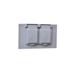 Tapa Dúplex Horizontal con Contratapa / Auto-cierre de aluminio Tipo RR / Placa Intemperie