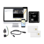 Kit de Localizador Vehicular 2G y 4G/ Rastreo / Conducción eficiente / Deteccion de Jammer / Registro de conductores / Relay + Botón de pánico + EPCOMGPSANUAL + SIM500MB2Y