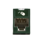 Jack UltraMAX Cat5e, UTP, Montaje híbrido en Placa de Pared (Plano y Angulado), Color Verde, Punch Down