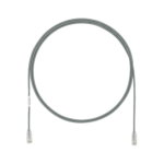 Cable de Parcheo TX6, UTP Cat6, Diámetro Reducido (28AWG), Color Gris, 1.5 m