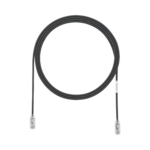 Cable de Parcheo TX6, UTP Cat6, Diámetro Reducido (28AWG), Color Negro, 10ft
