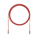 Cable de Parcheo TX6, UTP Cat6, Diámetro Reducido (28AWG), Color Rojo, 12ft