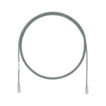 Cable de Parcheo TX6, UTP Cat6, Diámetro Reducido (28AWG), Color Gris, 3ft