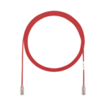 Cable de Parcheo TX6, UTP Cat6, Diámetro Reducido (28AWG), Color Rojo, 3ft
