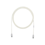 Cable de Parcheo TX6, UTP Cat6, Diámetro Reducido (28AWG), Color Blanco Mate, 4ft