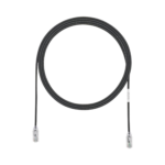 Cable de Parcheo TX6, UTP Cat6, Diámetro Reducido (28AWG), Color Negro, 5ft