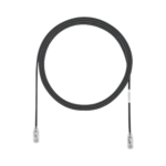 Cable de Parcheo TX6, UTP Cat6, Diámetro Reducido (28AWG), Color Negro, 7ft