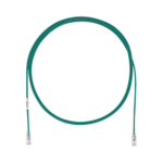 Cable de Parcheo TX6, UTP Cat6, Diámetro Reducido (28AWG), Color Verde, 7ft
