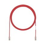 Cable de Parcheo TX6, UTP Cat6, Diámetro Reducido (28AWG), Color Rojo, 7ft