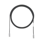 Cable de Parcheo TX6, UTP Cat6, Diámetro Reducido (28AWG), Color Negro, 8 ft