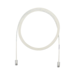 Cable de Parcheo UTP Cat6A, CM/LSZH, Diámetro Reducido (28AWG), Color Blanco Mate, 15ft