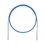 Cable de Parcheo UTP Cat6A, CM/LSZH, Diámetro Reducido (28AWG), Color Azul, 26 ft